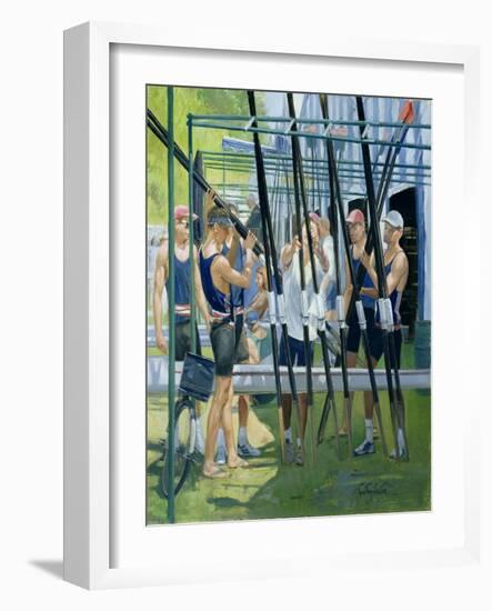 Collecting Oars-Timothy Easton-Framed Giclee Print