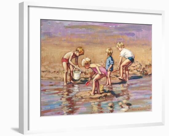 Collecting Shells-Paul Gribble-Framed Giclee Print