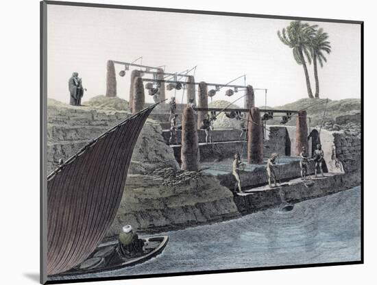 Collecting water from the Nile, Egypt, c1798-Unknown-Mounted Giclee Print