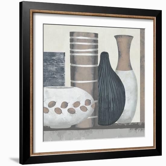 Collection Calm - Set-Linda Wood-Framed Giclee Print