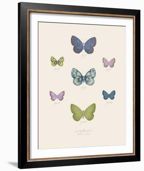 Collection de Papillons I-Maria Mendez-Framed Giclee Print