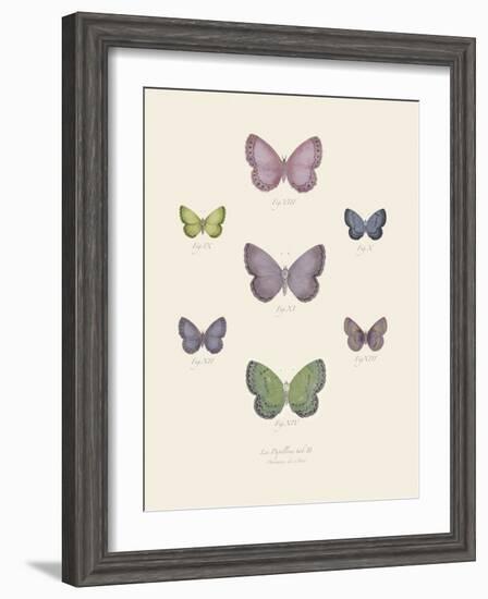 Collection de Papillons II-Maria Mendez-Framed Art Print