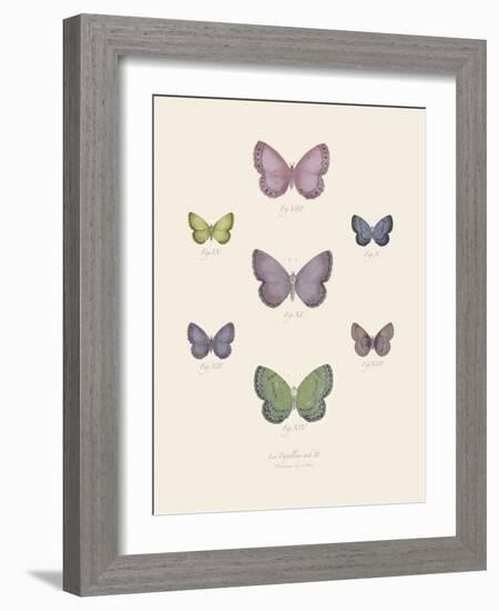 Collection de Papillons II-Maria Mendez-Framed Art Print