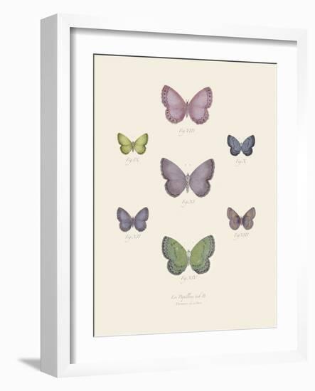 Collection de Papillons II-Maria Mendez-Framed Art Print