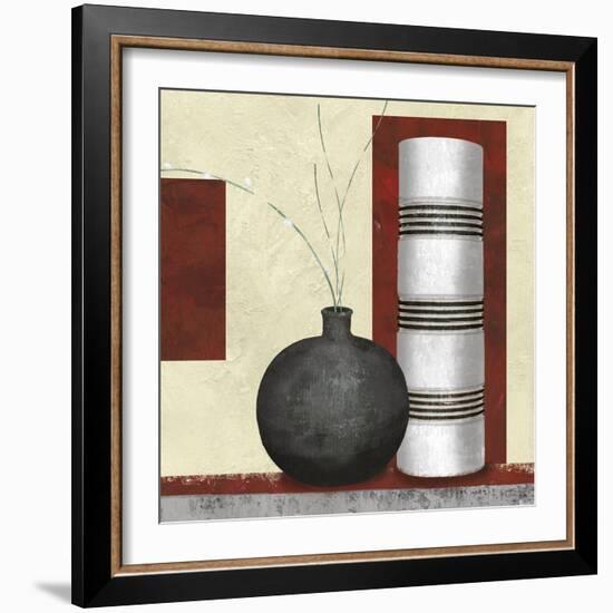 Collection Ochre - Pair-Linda Wood-Framed Giclee Print