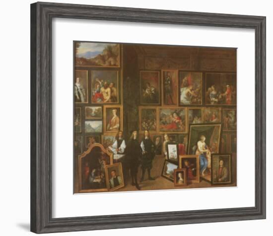 Collection of Archduc Leopold-William in Brussels-David Teniers the Younger-Framed Art Print