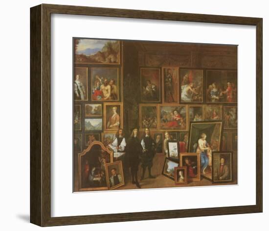 Collection of Archduc Leopold-William in Brussels-David Teniers the Younger-Framed Art Print