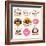 Collection of Bakery, CAKES and PIZZA Badges and Labels-Dejan Brkic-Framed Premium Giclee Print