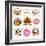 Collection of Bakery, CAKES and PIZZA Badges and Labels-Dejan Brkic-Framed Premium Giclee Print