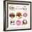 Collection of Bakery, CAKES and PIZZA Badges and Labels-Dejan Brkic-Framed Premium Giclee Print