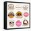 Collection of Bakery, CAKES and PIZZA Badges and Labels-Dejan Brkic-Framed Stretched Canvas