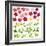 Collection of Different Flowers and Leaves on White-annanurrka-Framed Art Print