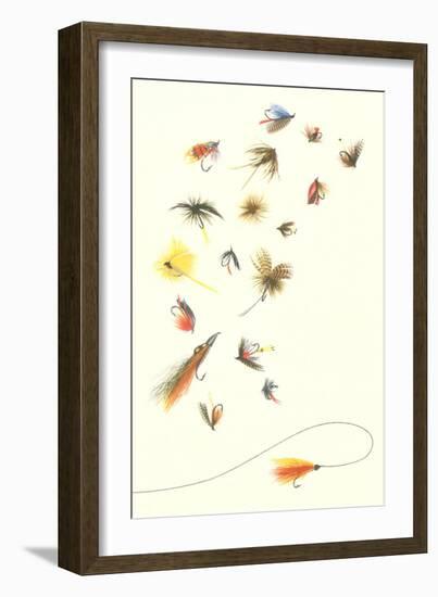 Collection of Fishing Lures-null-Framed Art Print