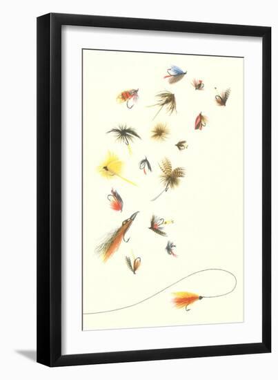 Collection of Fishing Lures-null-Framed Art Print