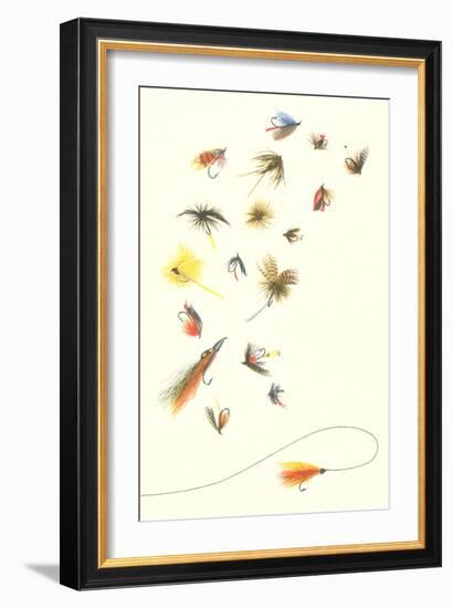 Collection of Fishing Lures-null-Framed Art Print