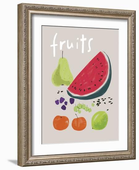 Collection of Fruit-Laure Girardin Vissian-Framed Giclee Print
