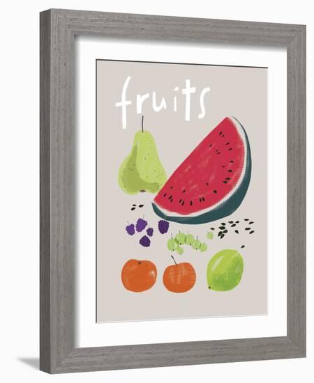 Collection of Fruit-Laure Girardin Vissian-Framed Giclee Print