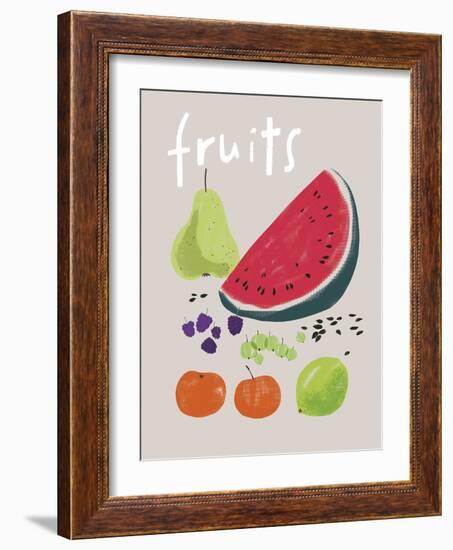 Collection of Fruit-Laure Girardin Vissian-Framed Giclee Print