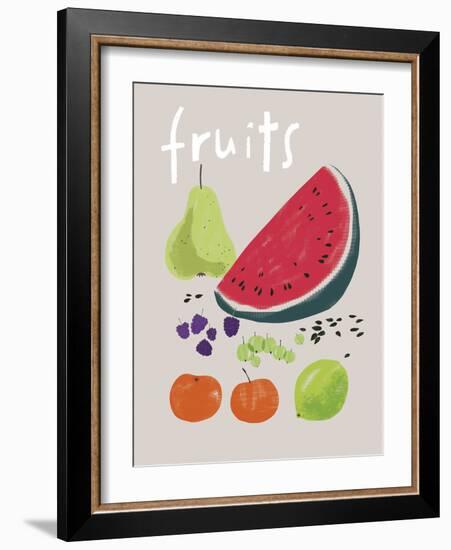 Collection of Fruit-Laure Girardin Vissian-Framed Giclee Print