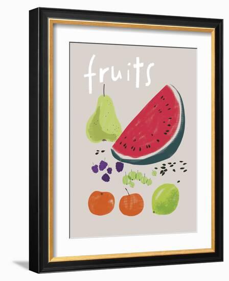 Collection of Fruit-Laure Girardin Vissian-Framed Giclee Print