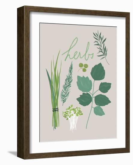 Collection of Herbs-Laure Girardin Vissian-Framed Giclee Print