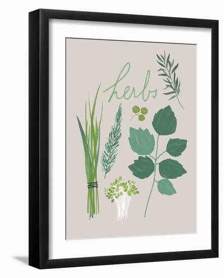 Collection of Herbs-Laure Girardin Vissian-Framed Giclee Print