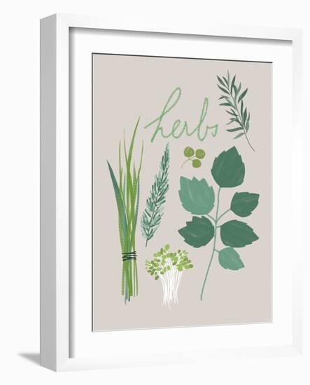 Collection of Herbs-Laure Girardin Vissian-Framed Giclee Print