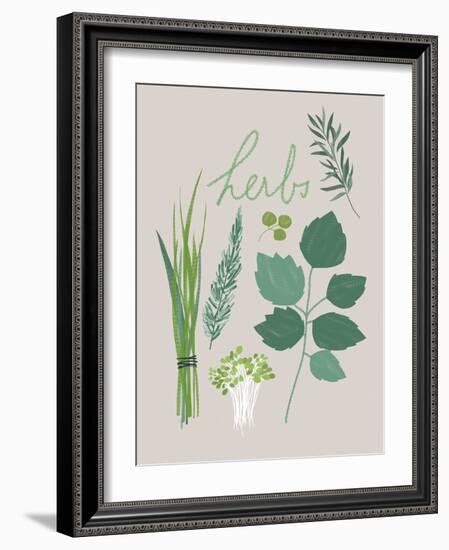 Collection of Herbs-Laure Girardin Vissian-Framed Giclee Print