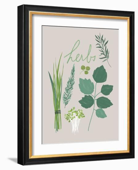 Collection of Herbs-Laure Girardin Vissian-Framed Giclee Print