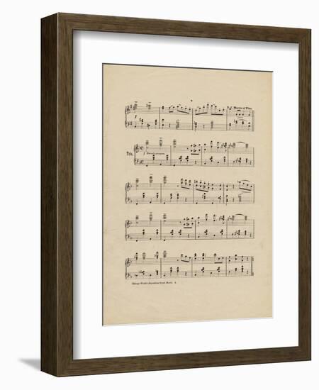 Collection of Illustrated American Sheet Music, Geography Sub Series-null-Framed Art Print