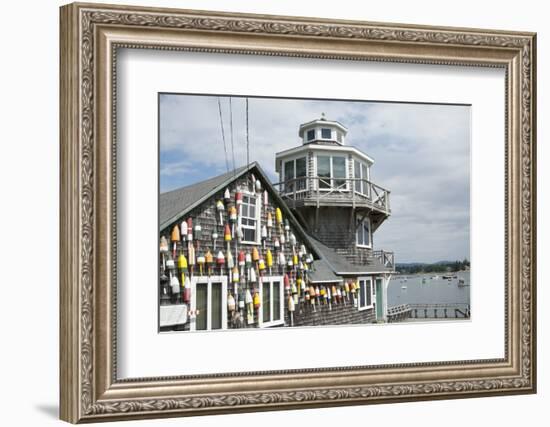 Collection of Lobster Buoys, Maine, USA-Rick Daley-Framed Photographic Print