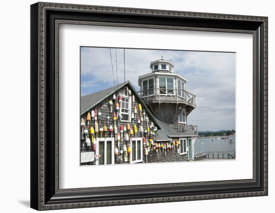 Collection of Lobster Buoys, Maine, USA-Rick Daley-Framed Photographic Print