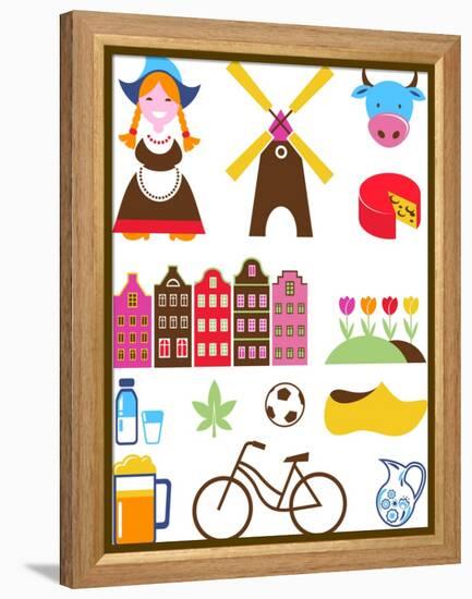 Collection Of Netherlands Icons-Marish-Framed Stretched Canvas