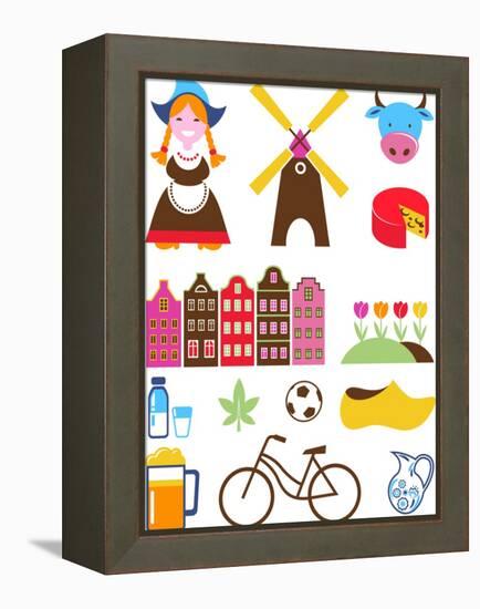 Collection Of Netherlands Icons-Marish-Framed Stretched Canvas