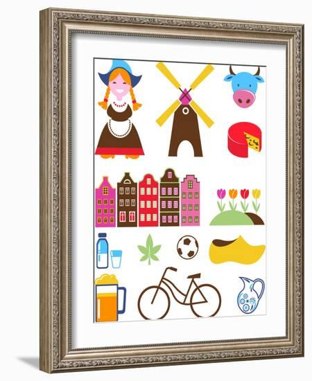 Collection Of Netherlands Icons-Marish-Framed Art Print