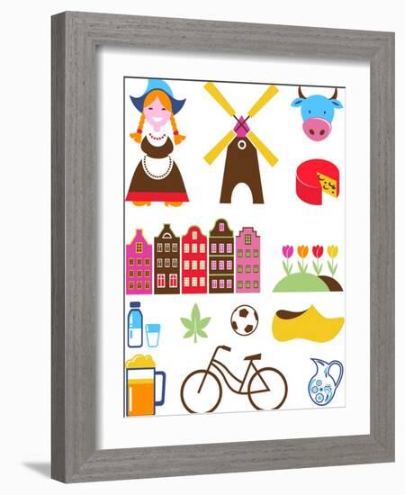 Collection Of Netherlands Icons-Marish-Framed Art Print