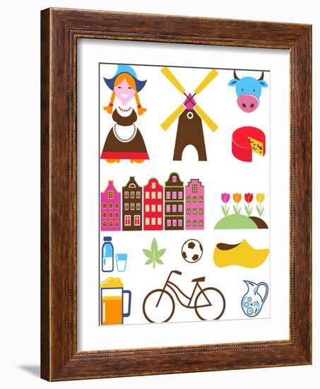 Collection Of Netherlands Icons-Marish-Framed Art Print