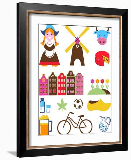 Collection Of Netherlands Icons-Marish-Framed Art Print