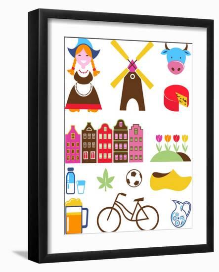 Collection Of Netherlands Icons-Marish-Framed Art Print