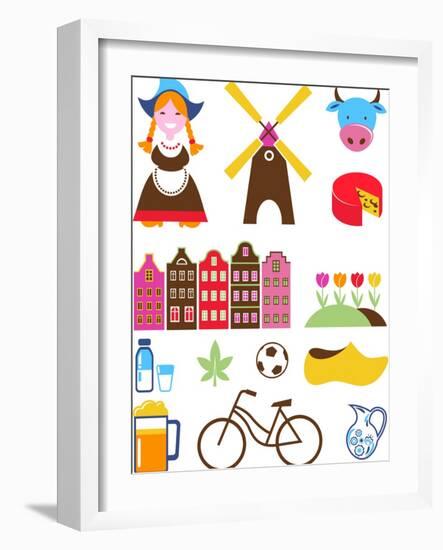 Collection Of Netherlands Icons-Marish-Framed Art Print