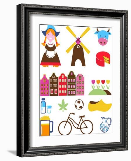 Collection Of Netherlands Icons-Marish-Framed Art Print