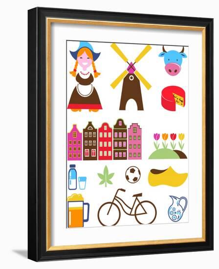 Collection Of Netherlands Icons-Marish-Framed Art Print