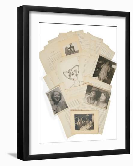 Collection of Souvenirs and Photographs of Kiki De Montparnasse-null-Framed Photographic Print