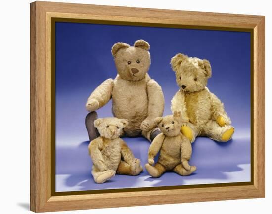 Collection of Teddy Bears-null-Framed Premier Image Canvas