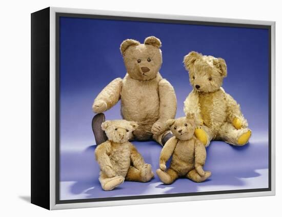 Collection of Teddy Bears-null-Framed Premier Image Canvas