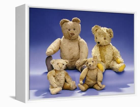 Collection of Teddy Bears-null-Framed Premier Image Canvas