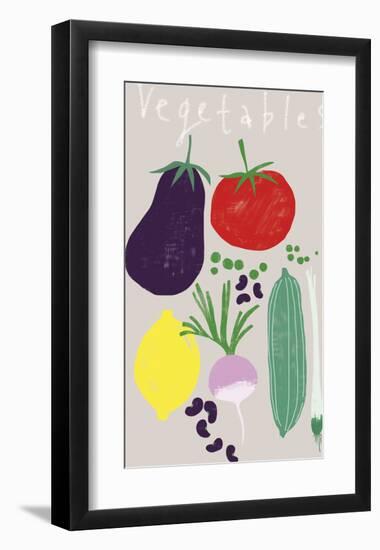 Collection of Vegetables-Laure Girardin Vissian-Framed Giclee Print