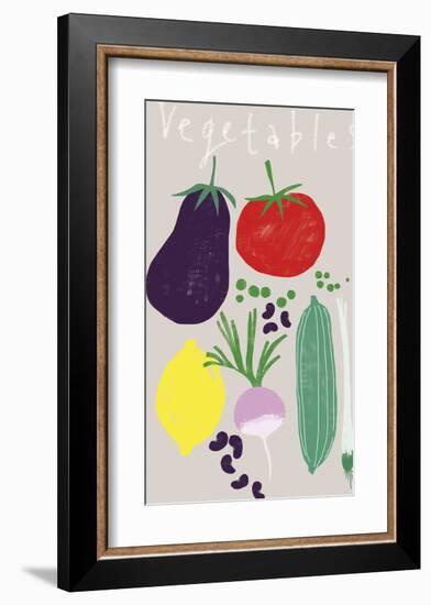 Collection of Vegetables-Laure Girardin Vissian-Framed Giclee Print