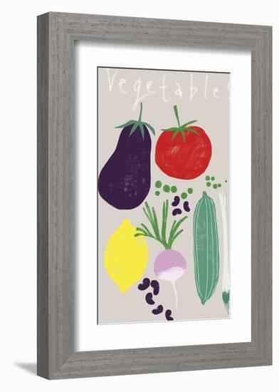 Collection of Vegetables-Laure Girardin Vissian-Framed Giclee Print