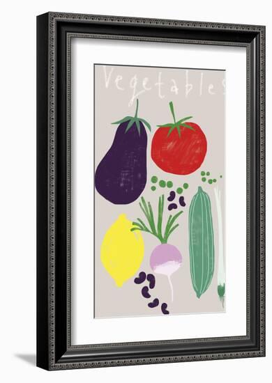 Collection of Vegetables-Laure Girardin Vissian-Framed Giclee Print